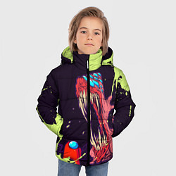 Куртка зимняя для мальчика AMONG US - MONSTER, цвет: 3D-светло-серый — фото 2
