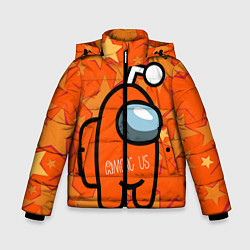 Куртка зимняя для мальчика Among Us, цвет: 3D-красный