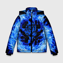 Зимняя куртка для мальчика Лев в синем пламени
