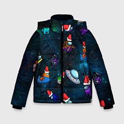 Куртка зимняя для мальчика Among Us 2021, цвет: 3D-черный