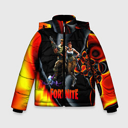 Куртка зимняя для мальчика FORTNITE S, цвет: 3D-черный