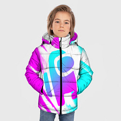 Куртка зимняя для мальчика AMONG US - NEON, цвет: 3D-красный — фото 2