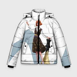 Куртка зимняя для мальчика Ход Королевы, цвет: 3D-черный