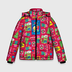 Куртка зимняя для мальчика I love Christmas!, цвет: 3D-светло-серый