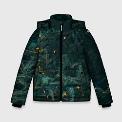 Куртка зимняя для мальчика Елка, цвет: 3D-красный