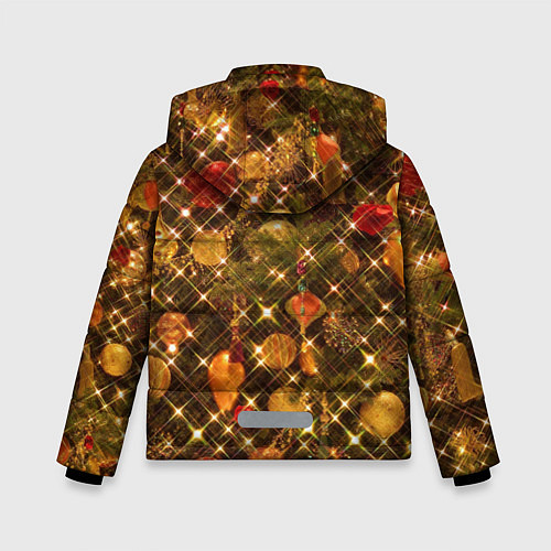 Зимняя куртка для мальчика Новый Год / 3D-Красный – фото 2