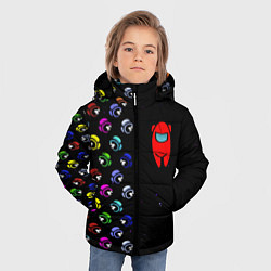 Куртка зимняя для мальчика AMONG US, цвет: 3D-красный — фото 2
