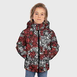Куртка зимняя для мальчика Красные и Белые самураи, цвет: 3D-черный — фото 2