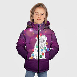 Куртка зимняя для мальчика Мопс, цвет: 3D-черный — фото 2