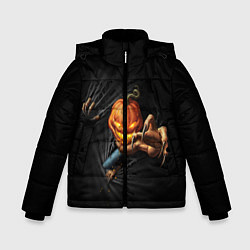 Куртка зимняя для мальчика Jack Skellington, цвет: 3D-черный