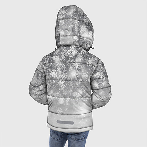 Зимняя куртка для мальчика Санта в домашнем / 3D-Светло-серый – фото 4