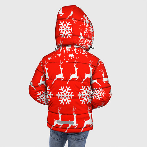 Зимняя куртка для мальчика New Year / 3D-Светло-серый – фото 4