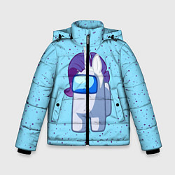 Куртка зимняя для мальчика AMONG US - ЕДИНОРОГ, цвет: 3D-черный