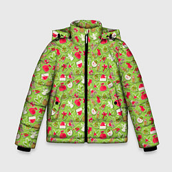 Куртка зимняя для мальчика Merry Christmas, цвет: 3D-черный