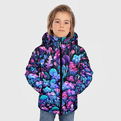 Куртка зимняя для мальчика Волшебные грибы, цвет: 3D-черный — фото 2