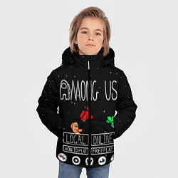 Куртка зимняя для мальчика Главное Меню Among Us, цвет: 3D-черный — фото 2