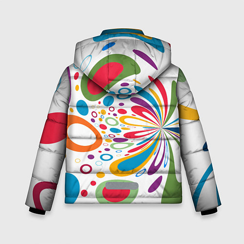 Зимняя куртка для мальчика Яркие краски / 3D-Красный – фото 2