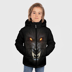 Куртка зимняя для мальчика Злой Волк, цвет: 3D-красный — фото 2