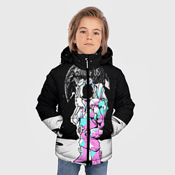 Куртка зимняя для мальчика Among Us Космос, цвет: 3D-черный — фото 2
