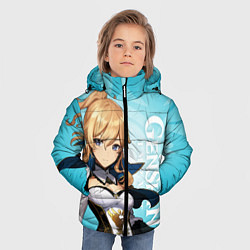 Куртка зимняя для мальчика GENSHIN IMPACT, ДЖИНН, цвет: 3D-черный — фото 2