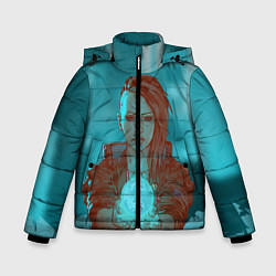 Куртка зимняя для мальчика Cyberpunk 2077 V, цвет: 3D-красный