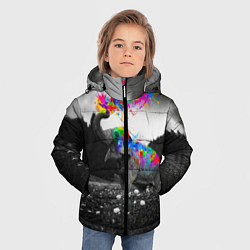 Куртка зимняя для мальчика Слон, цвет: 3D-черный — фото 2