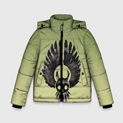 Куртка зимняя для мальчика Чернильная сова силуэт, цвет: 3D-черный