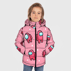 Куртка зимняя для мальчика Among Us - Розовый цвет, цвет: 3D-красный — фото 2