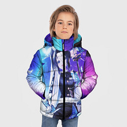 Куртка зимняя для мальчика Шинобу, цвет: 3D-черный — фото 2