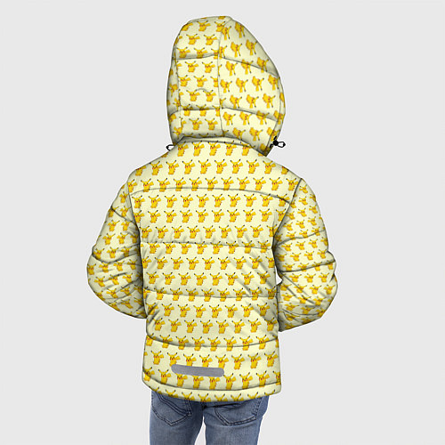 Зимняя куртка для мальчика Пикачу / 3D-Светло-серый – фото 4