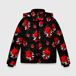Куртка зимняя для мальчика SAMURAI 2077 PATTERN, цвет: 3D-красный