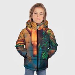 Куртка зимняя для мальчика Волшебная лиса, цвет: 3D-черный — фото 2