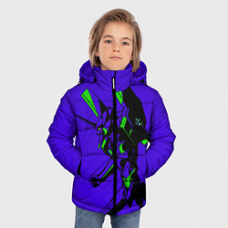 Куртка зимняя для мальчика Евангилион, цвет: 3D-черный — фото 2