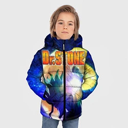 Куртка зимняя для мальчика Доктор Стоун, цвет: 3D-черный — фото 2