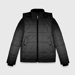 Куртка зимняя для мальчика Абстракция точки, цвет: 3D-черный