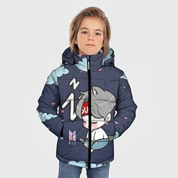 Куртка зимняя для мальчика BTS Sleep, цвет: 3D-черный — фото 2