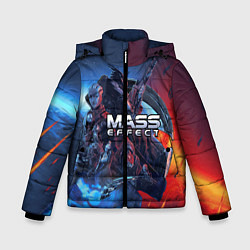 Куртка зимняя для мальчика Mass EFFECT Legendary ed, цвет: 3D-черный