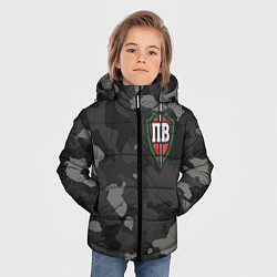 Куртка зимняя для мальчика Пограничные войска, цвет: 3D-красный — фото 2