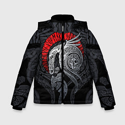 Куртка зимняя для мальчика Демон, цвет: 3D-черный