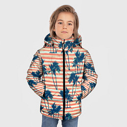 Куртка зимняя для мальчика Экзотик Паттерн, цвет: 3D-черный — фото 2