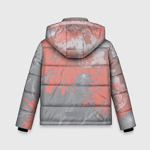 Зимняя куртка для мальчика Абстракция / 3D-Светло-серый – фото 2