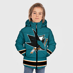 Куртка зимняя для мальчика Сан-Хосе Шаркс Форма1, цвет: 3D-светло-серый — фото 2