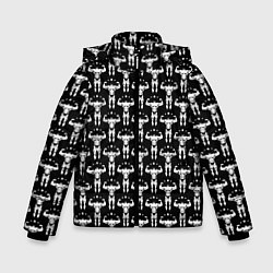 Куртка зимняя для мальчика Фитнес, цвет: 3D-черный