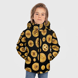 Куртка зимняя для мальчика CRYPTOCURRENCY КРИПТОВАЛЮТА Z, цвет: 3D-черный — фото 2