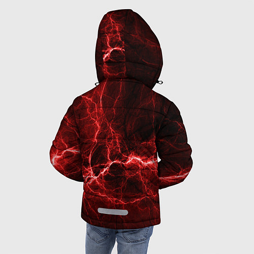 Зимняя куртка для мальчика Разряд Молний / 3D-Светло-серый – фото 4