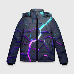 Куртка зимняя для мальчика НЕОНОВЫЙ РАЗЛОМ 3Д РАЗЛОМ, цвет: 3D-черный