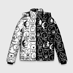 Куртка зимняя для мальчика BTS BT21, цвет: 3D-светло-серый