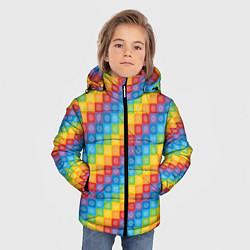 Куртка зимняя для мальчика Чакры, цвет: 3D-черный — фото 2