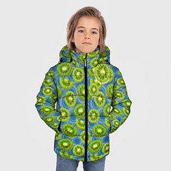 Куртка зимняя для мальчика Киви, цвет: 3D-черный — фото 2