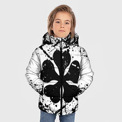 Куртка зимняя для мальчика Черный клевер,, цвет: 3D-черный — фото 2